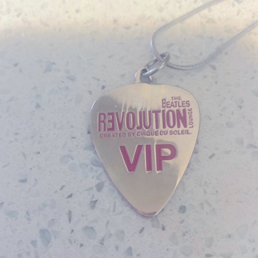 Beatles Revolution Guitar Pick Necklace